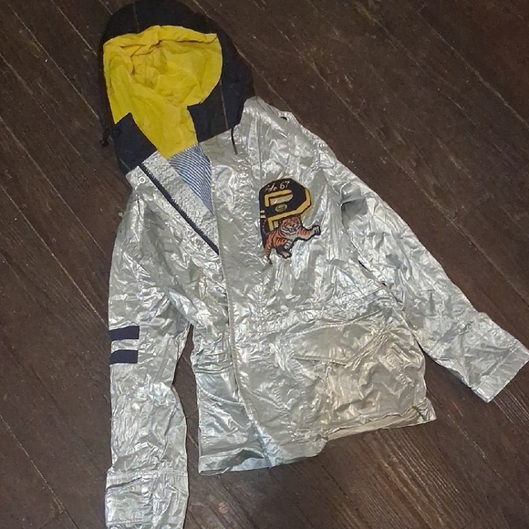 Polo Ralph Lauren Other - Polo Ralph Lauren Tiger Silver Jacket with Yellow Hood